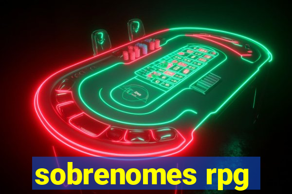 sobrenomes rpg